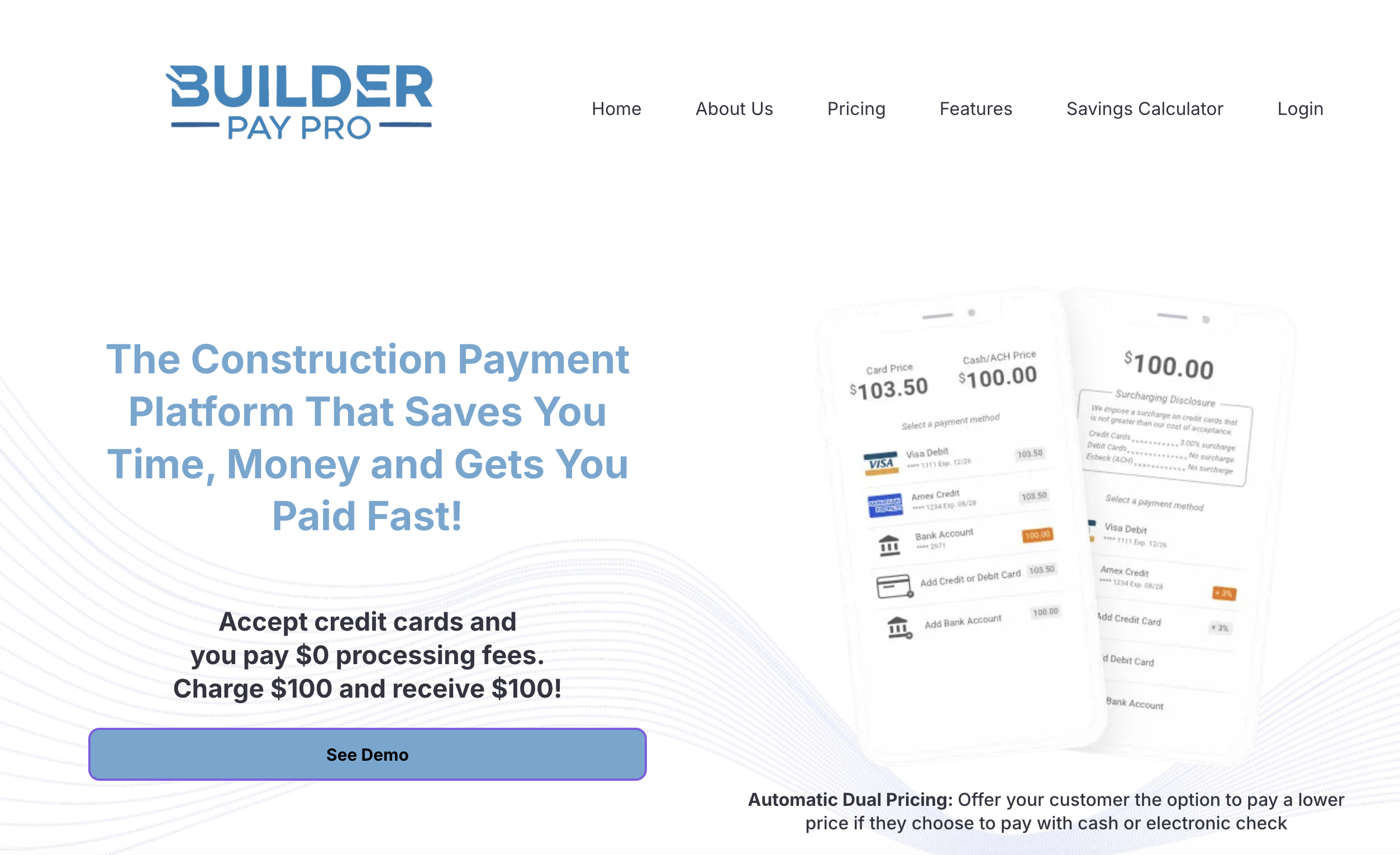 Builder Pay Pro product screenshot
