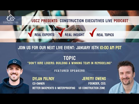 YouTube thumbnail for Don’t Hire Losers: Building A Winning Team in Remodeling with Dylan Milroy