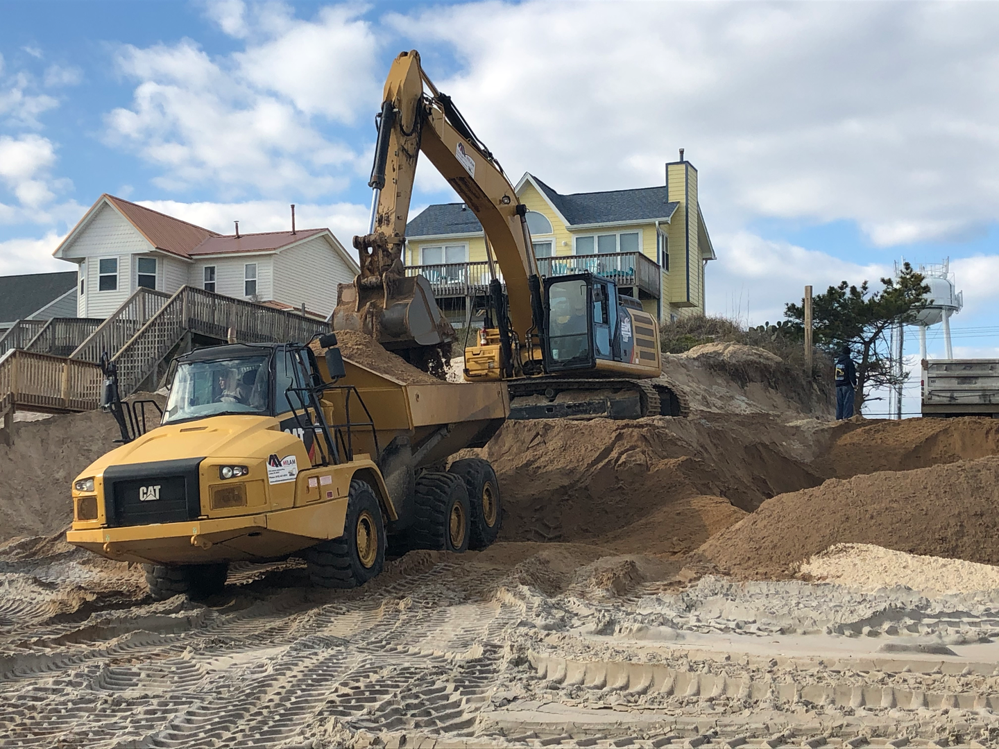 C.M. Mitchell Construction beach renourishment