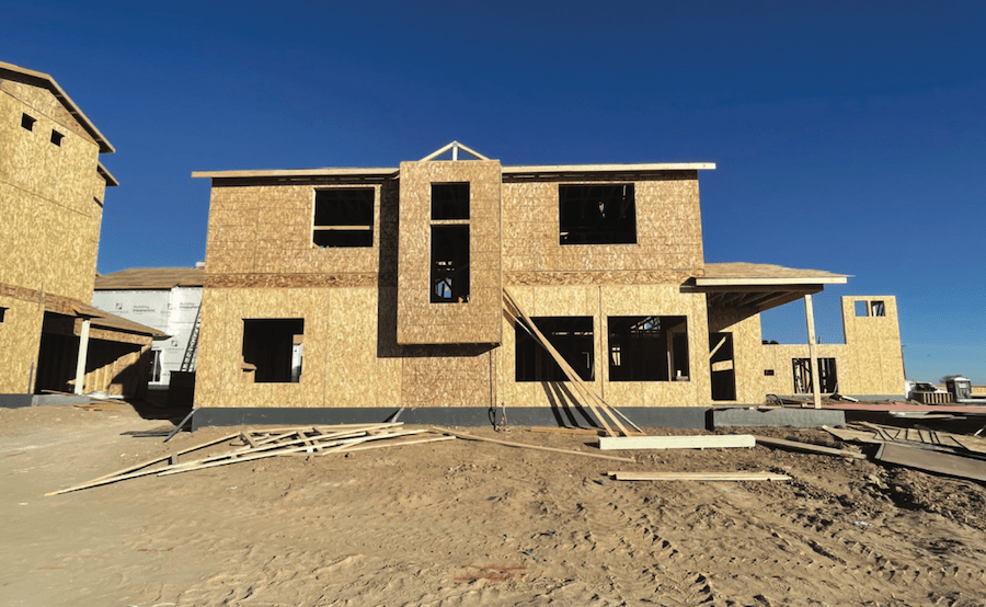 Lumber waste on construction jobsite