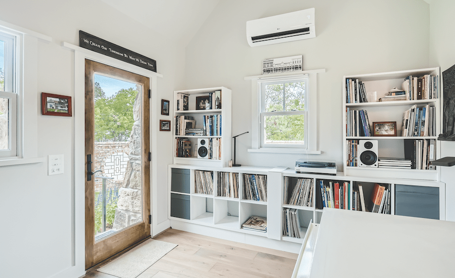 Studio interior at Larry Garnett's Texas home