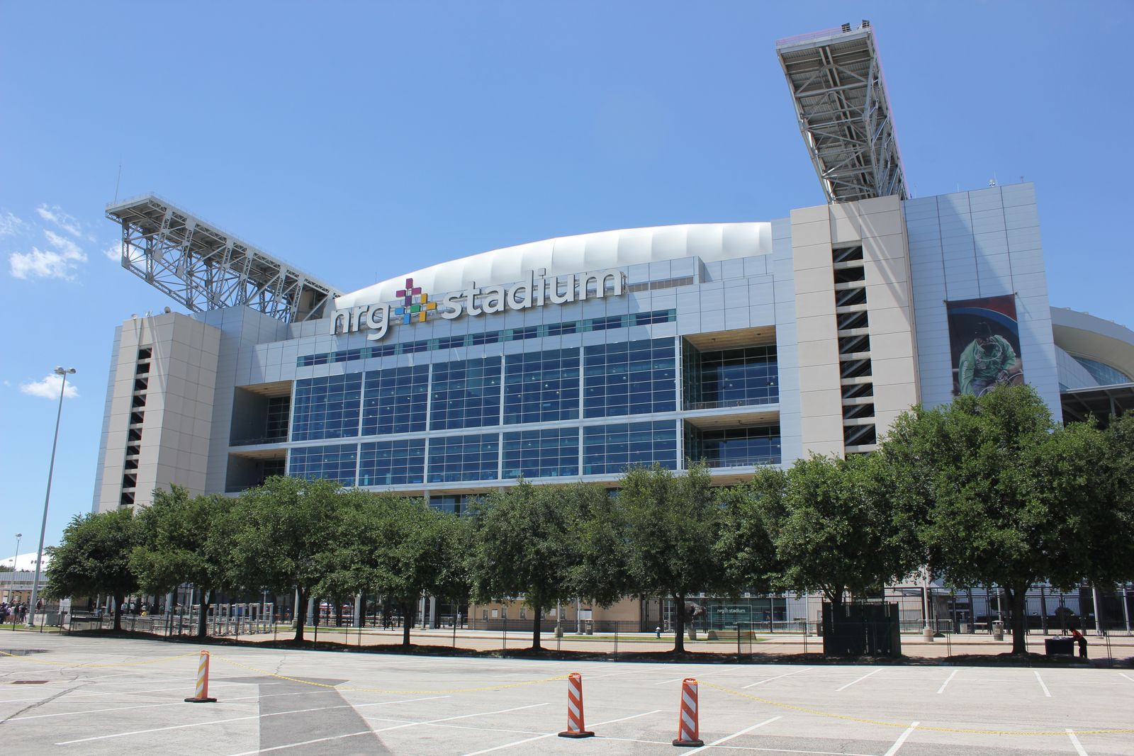 An image of the exterior of NRG Stadium.